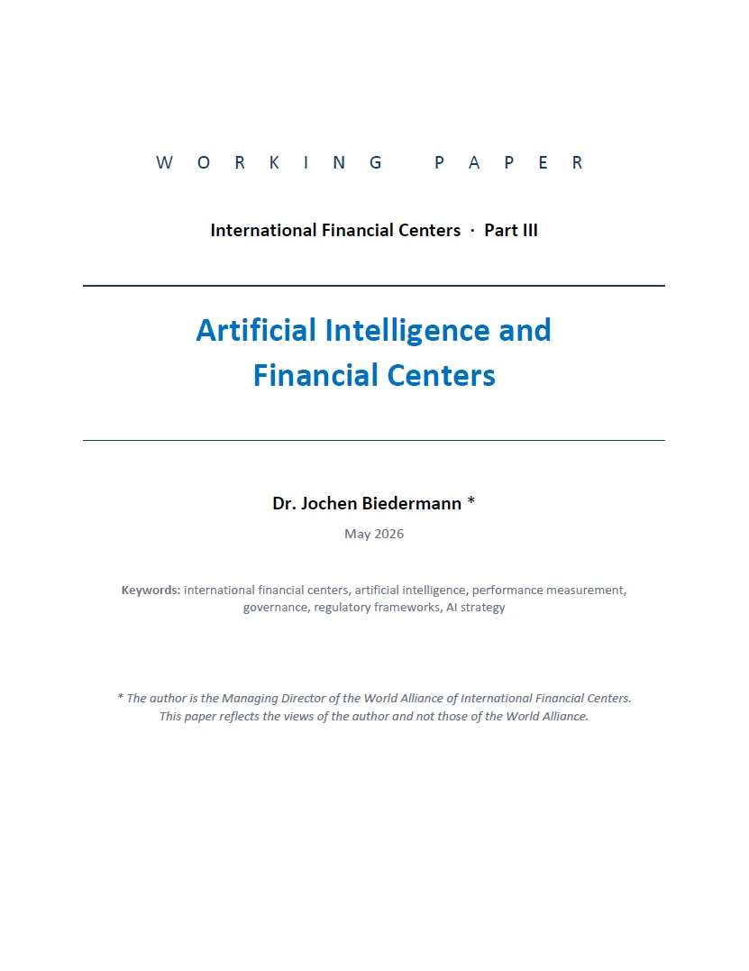 Artificial Intelligence and Financial Centers